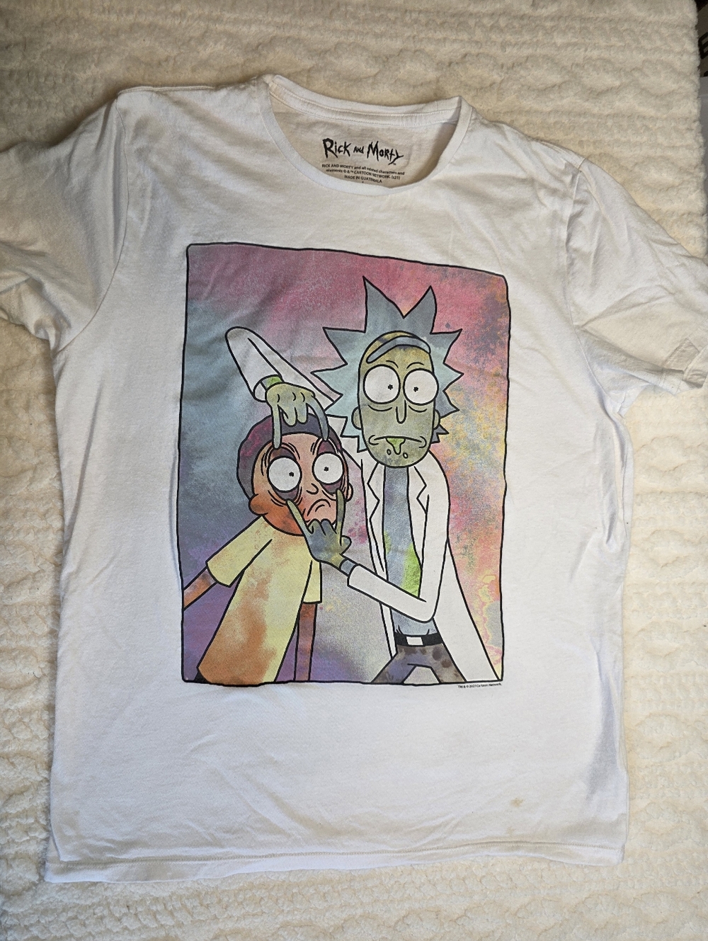 Rick and Morty White T-Shirt - Logo Print